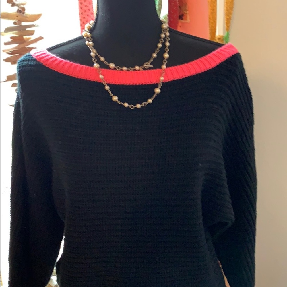 3 for $16 Charlotte Russe black and pink sweater